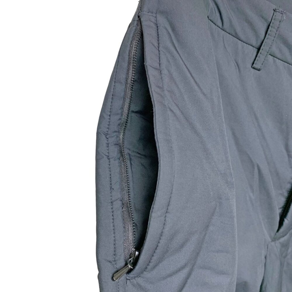 Retro Theory Gray Lightly Drawstring Leg Snow Pants - Picture 9 of 10
